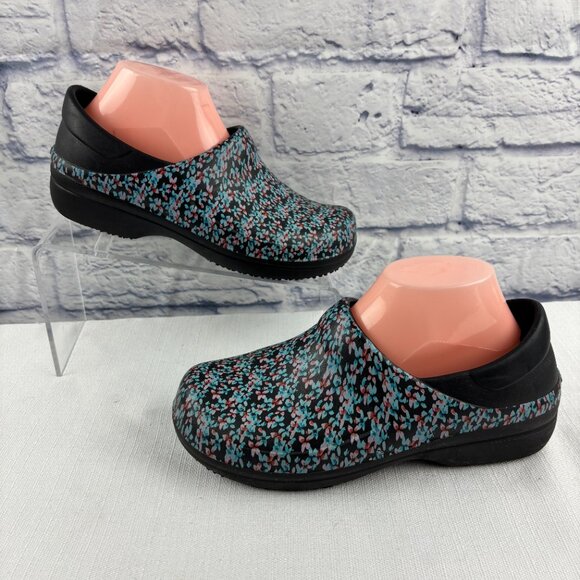 Crocs Women's 9 Neria Pro Triple Comfort Floral Slide-on Rubber Clogs - Picture 4 of 14